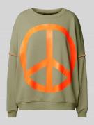 miss goodlife Sweatshirt mit gerippten Abschlüssen Modell 'Peace' in M...