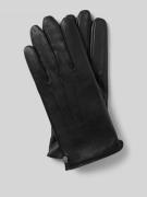 Roeckl Handschuhe aus Leder mit Ziernähten Modell 'Coburg' in Black, G...