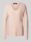 Vero Moda Regular Fit Strickpullover mit V-Ausschnitt Modell 'CREWLEFI...