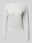 Vero Moda Regular Fit Strickpullover mit Effektgarn-Ripp-Struktur Mode...