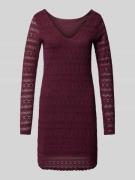 Vero Moda Slim Fit Mini Kleid aus Spitze Modell ZOE 2-WAY' in Bordeaux...