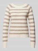 Vero Moda Langärmeliger Strickpullover Modell 'DOFFY' in Rosa, Größe L