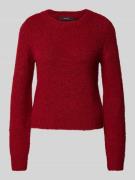 Vero Moda Pullover mit Rundhalsausschnitt in Bordeaux, Größe L