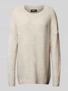 Only Pullover mit Rundhalsausschnitt Modell 'NANJING' in Taupe Melange...