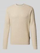 Only & Sons Strickpullover mit Strukturmuster Modell 'KALLE' in Beige,...