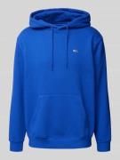 Tommy Jeans Regular Fit Hoodie mit Label-Stitching in Royal, Größe L