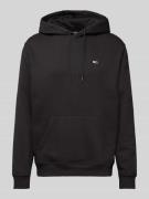 Tommy Jeans Regular Fit Hoodie mit Label-Stitching in Black, Größe M