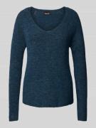 Pieces Regular Fit Strickpullover mit V-Ausschnitt Modell 'ELLEN' in D...