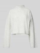 Noisy May Strickpullover mit Turtleneck Modell 'SMILLA' in Hellgrau Me...