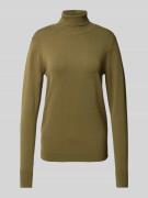 B.Young Strickpullover mit Rollkragen Modell 'Morla' in Khaki, Größe L