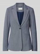 Tom Tailor Regular Fit Blazer mit Reverskragen in Dunkelblau Melange, ...