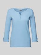 Tom Tailor Regular Fit Langarmshirt mit Bio-Baumwolle in Hellblau, Grö...