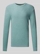 Tom Tailor Regular Fit Strickpullover mit geripptem Rundhalsausschnitt...