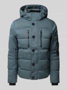 Tom Tailor Regular Fit Steppjacke mit abnehmbarer Kapuze in Rauchblau,...