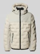 Tom Tailor Hybrid Jacke mit abnehmbarer Kapuze in Offwhite, Größe L