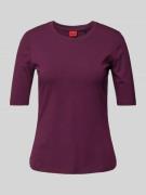 HUGO T-Shirt mit Rundhalsausschnitt Modell 'Darnelia' in Aubergine, Gr...