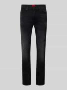 HUGO Extra Slim Fit Jeans im 5-Pocket-Design in Black, Größe 30/32