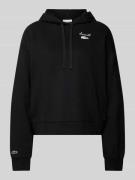 Lacoste Sport Hoodie mit Label-Patch in Black, Größe 34