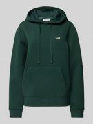 Lacoste Sport Hoodie mit Label-Badge in Dunkelgruen, Größe 38