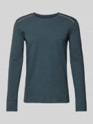 Schiesser Longsleeve mit Rundhalsausschnitt in Jeansblau, Größe L