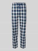 Schiesser Pyjama-Hose mit Eingrifftaschen in Blau, Größe 48