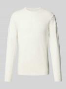 CINQUE Strickpullover mit Rundhalsausschnitt Modell 'ZAC' in Offwhite,...