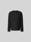 MM6 Maison Margiela Pullover mit Rundhalsausschnitt in Hellgrau Melang...