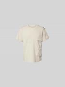 MM6 Maison Margiela T-Shirt mit Pattentasche in Offwhite, Größe L