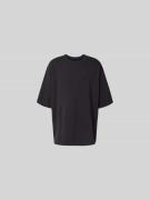 MM6 Maison Margiela T-Shirt mit Label-Stitching in Black, Größe L