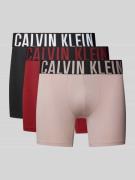 Calvin Klein Underwear Trunks mit Logo-Bund im 3er-Pack in Bordeaux, G...