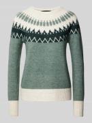 Vero Moda Norweger Pullover Modell 'SIMONE' in Schilf, Größe XS