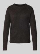 Vero Moda Regular Fit Strickpullover in Melange Modell 'DOFFY' in Dunk...