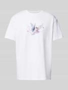 Mister Tee T-Shirt mit Motiv-Print Modell 'VIVE LE LIBERTÉ' in Weiss, ...