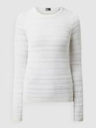 THE KOOPLES Pullover aus Woll-Viskose-Mix in Offwhite, Größe 34