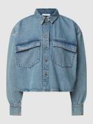 Jake*s Casual Jeansjacke mit Kentkragen in Jeansblau, Größe 46