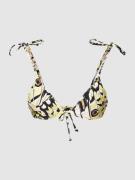 Seafolly Bikini-Oberteil mit Allover-Print Modell 'Slide' in Neon Gelb...