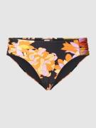 Seafolly Bikini-Slip mit floralem Allover-Muster Modell 'Ruched' in Bl...