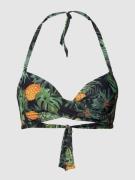 Banana Moon Bikini-Oberteil mit Allover-Print Modell 'EYRO' in Black, ...