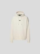 Dsquared2 Oversized Hoodie mit Label-Detail in Offwhite, Größe S