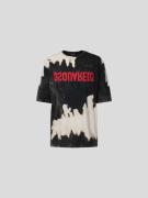 Dsquared2 Oversized T-Shirt im Destroyed-Look in Black, Größe S