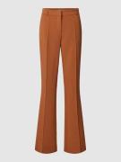 Christian Berg Woman Selection Stoffhose mit Bügelfalten in Cognac, Gr...