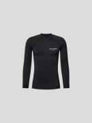 Balmain Longsleeve mit Label-Print in Black, Größe M