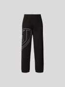 Diesel Sweatpants mit Label-Stitching in Black, Größe XL