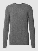 Barbour Strickpullover aus Escorial Woll-Mix mit Label-Stitching in Mi...