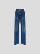 Victoria Beckham Jeans mit Knopf- und Reißverschluss in Jeansblau, Grö...