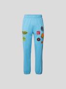 Billionaire Boys Club Sweatpants mit Motiv-Patches in Tuerkis, Größe M