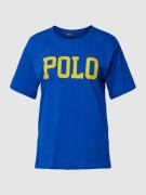 POLO RALPH LAUREN T-Shirt mit Label-Print in Blau, Größe M