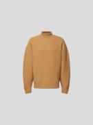 Filippa K Rollkragenpullover aus reiner Wolle in Camel, Größe M