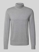 Christian Berg Men Rollkragenpullover mit Woll-Anteil und Label-Stitch...