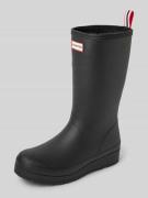 Hunter Gummistiefel mit Label-Detail Modell 'PLAY TALL' in Black, Größ...